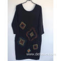 Women's knit casual print dress